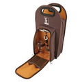 Brown Metropolitan 2 Bottle Tote